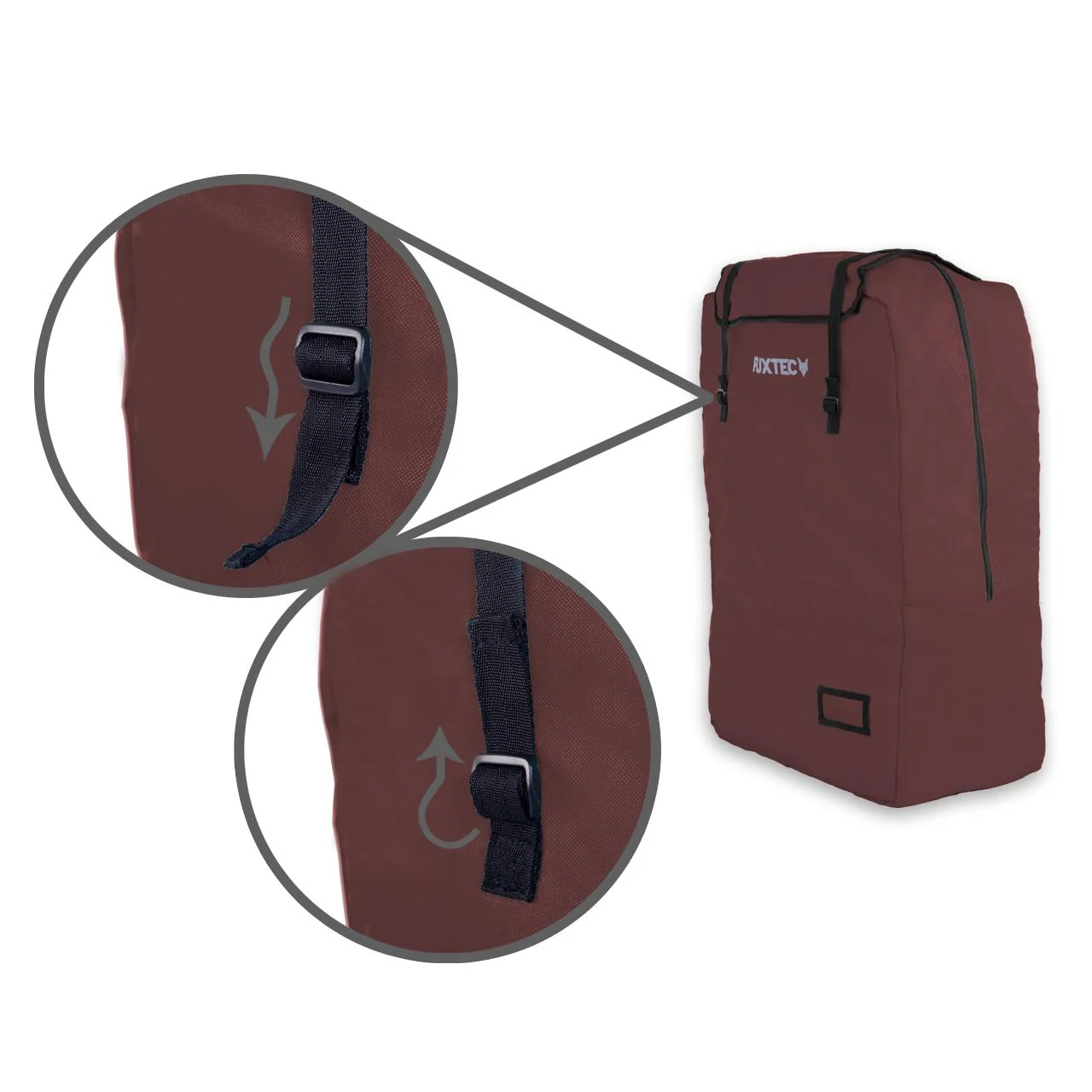 Bolsa de transporte y viaje acolchada de FUXTEC FX-CT700 & FX-CT800 Marron - Image 6