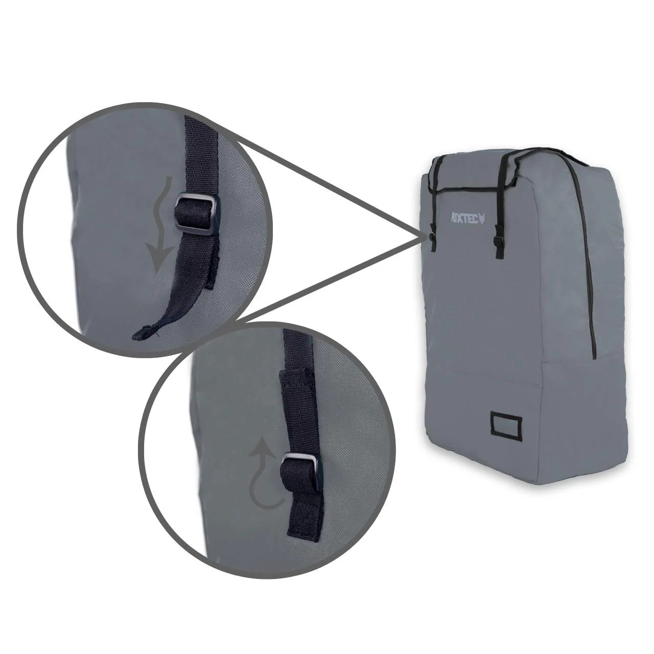 Bolsa de transporte y viaje acolchada de FUXTEC FX-CT700 & FX-CT800 Gris - Image 6