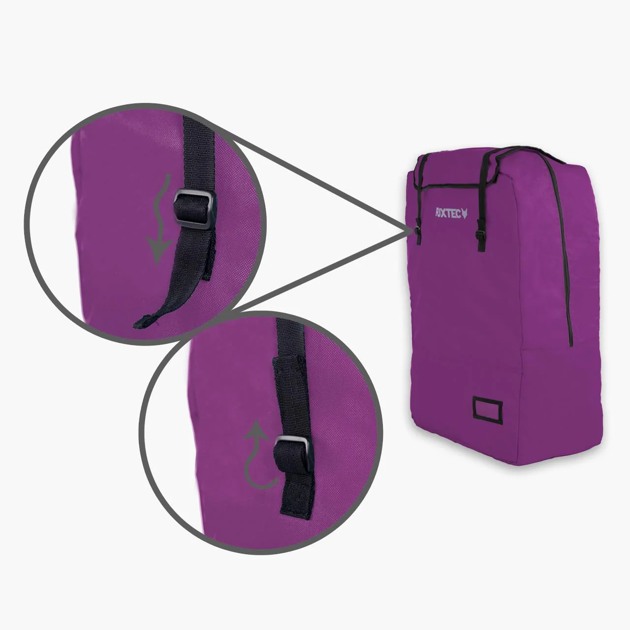 Bolsa de transporte y viaje acolchada de FUXTEC FX-CT700 & FX-CT800 Morado - Image 6