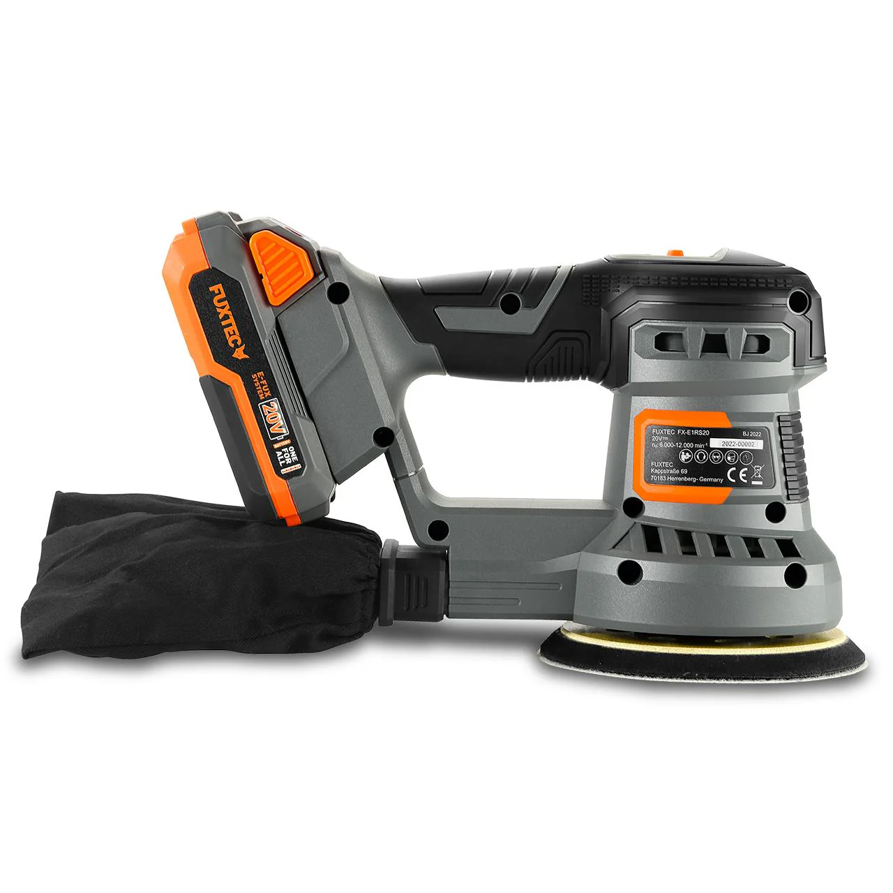 FUXTEC 20V FX-E1RS20 Lijadora rotorbital sin cable - Incluye batería y cargador - Image 7