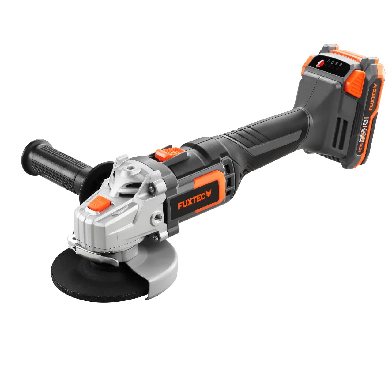 FUXTEC 20V Amoladora angular a batería FX-E1WS20 SET con 1 x batería de 2Ah, 1 x cargador de 1A - Image 2