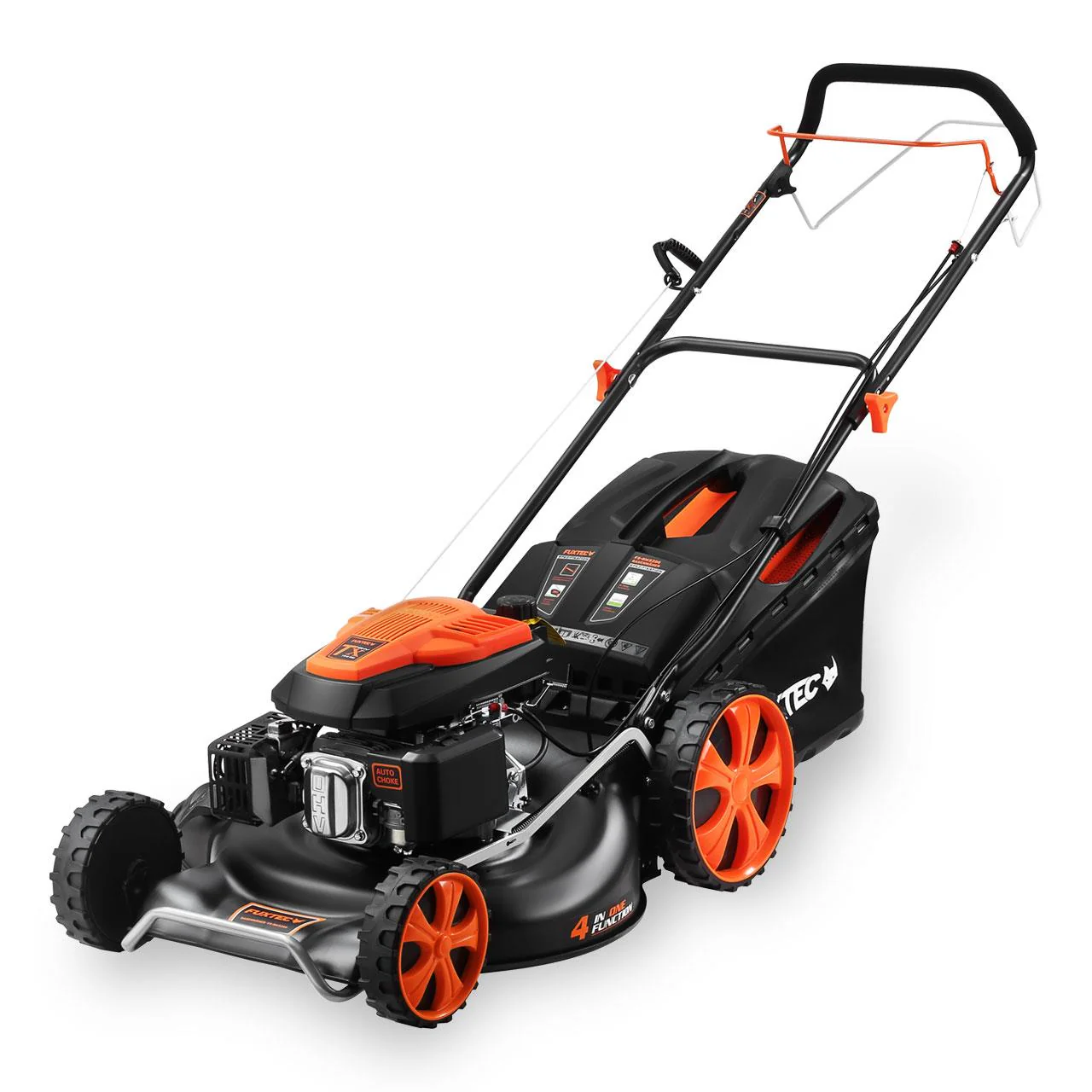 B-WARE Cortacésped a gasolina FUXTEC RM5396 autopropulsado, motor de 4 tiempos de 196 cc, ancho de corte de 53 cm, función de mulching - Image 2