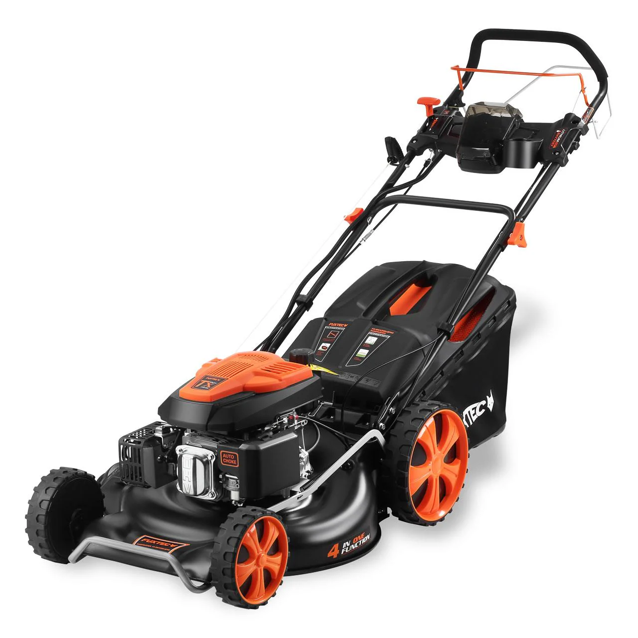 B-WARE Cortacésped de gasolina con arranque eléctrico E-Start y velocidad de tracción ajustable FUXTEC FX-RM5396esPRO. - Image 2