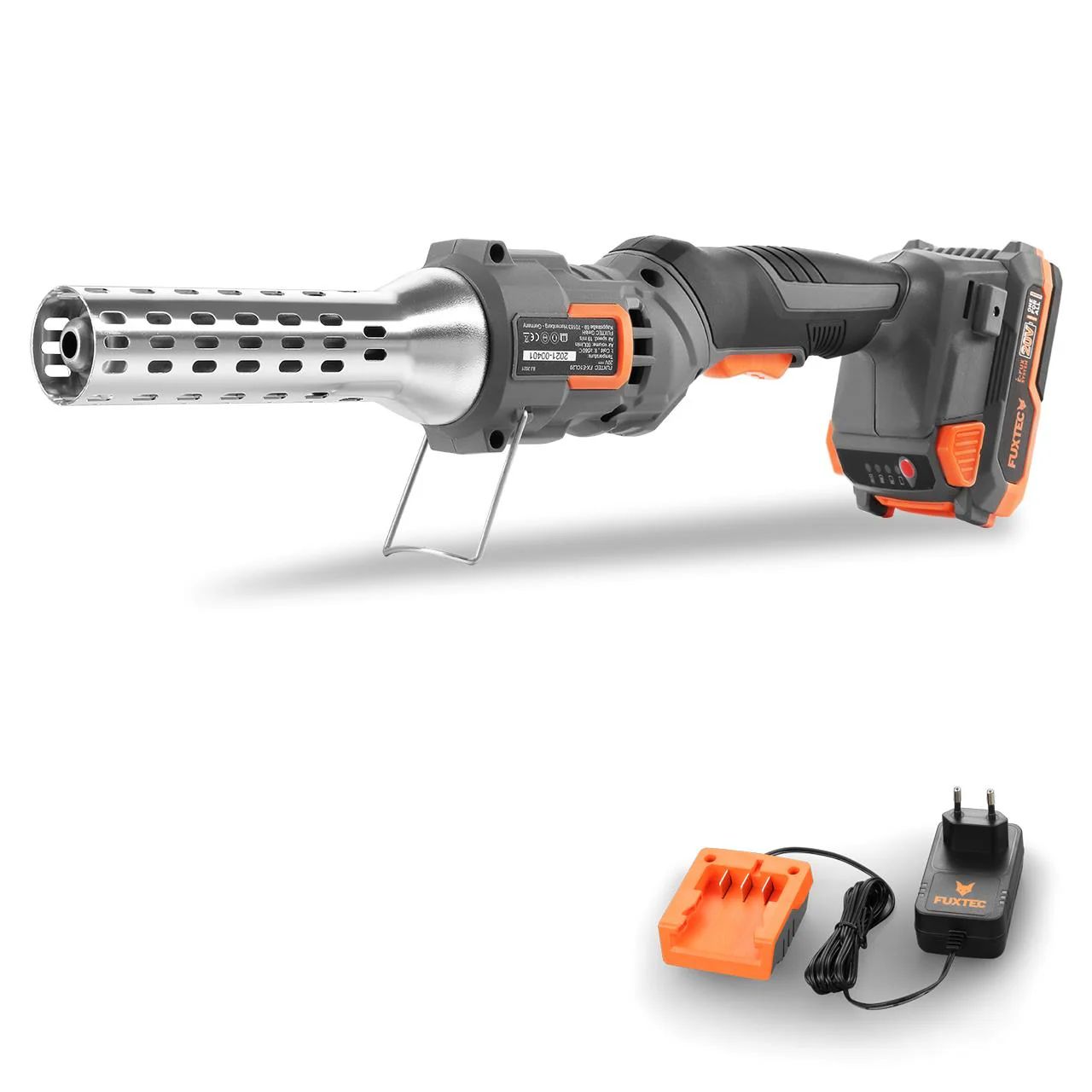 B-WARE FUXTEC 20V encendedor de batería FX-E1CL20 SET con 1 x batería 2Ah, 1 x cargador 1A