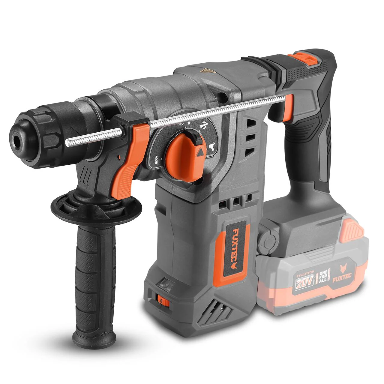 B-WARE Martillo perforador sin cable FUXTEC 20V FX-E1RH20 sin batería, sin cargador