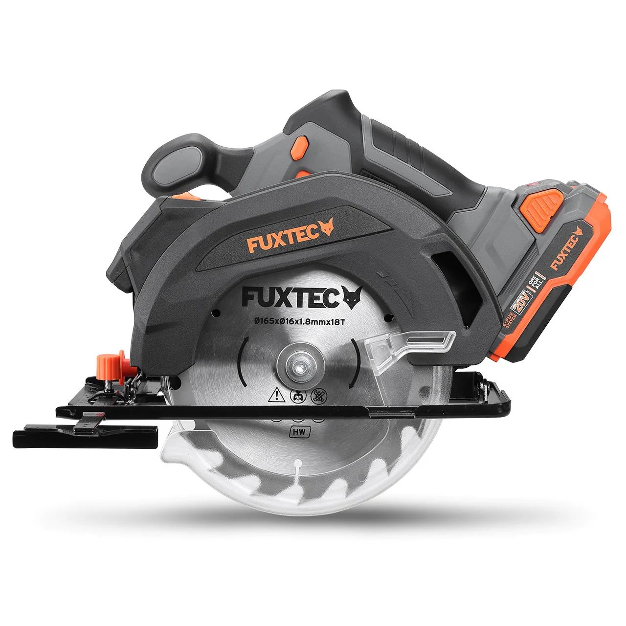 B-WARE FUXTEC 20V Batería Sierra circular manual FX-E1CS20 SET con 1 x Batería 4Ah, 1 x Cargador 1A - Image 4