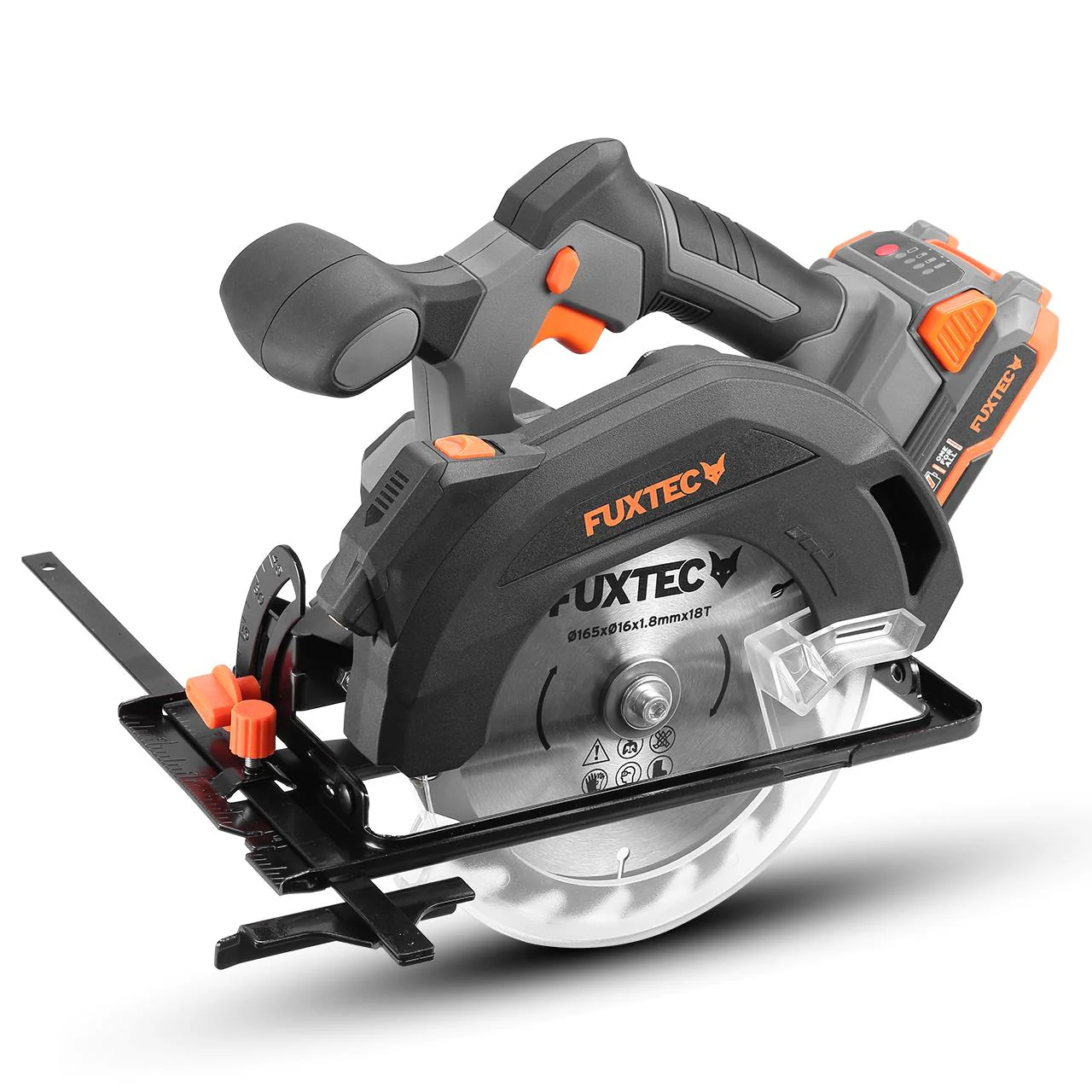 B-WARE FUXTEC 20V Batería Sierra circular manual FX-E1CS20 SET con 1 x Batería 4Ah, 1 x Cargador 1A - Image 5