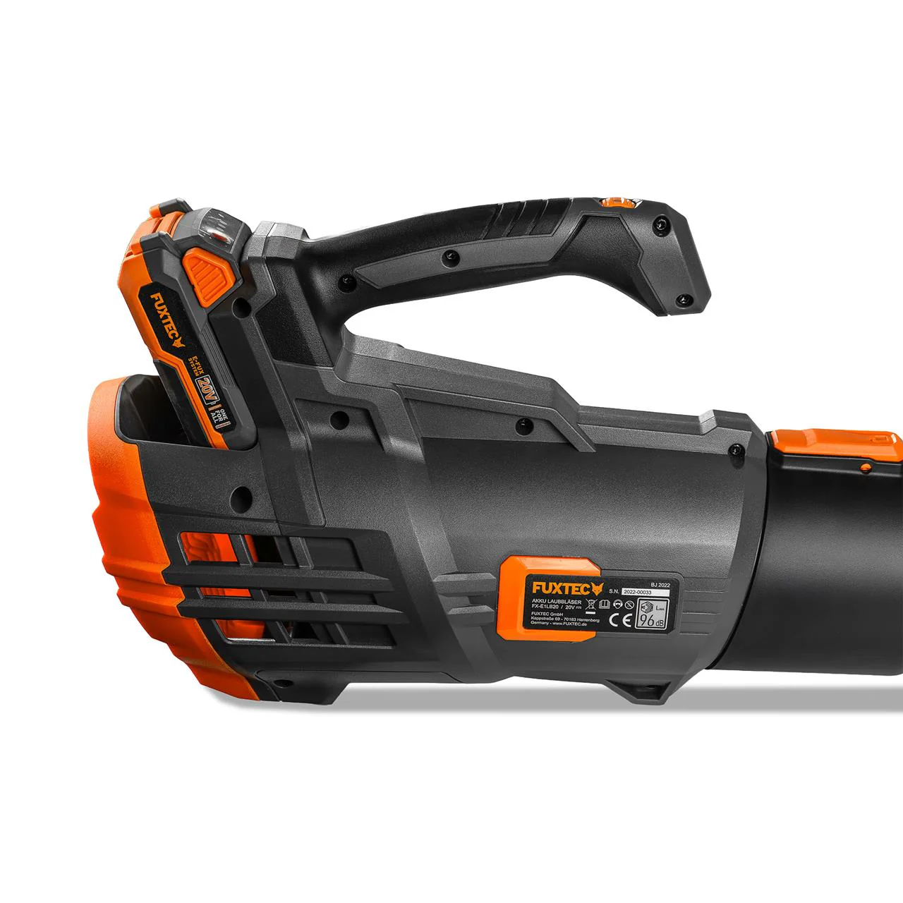 B-WARE FUXTEC 20V Batería Soplador de Hojas FX-E1LB20 SET 1 con 1 x Batería 4Ah, 1 x Cargador 2,4A - Image 10
