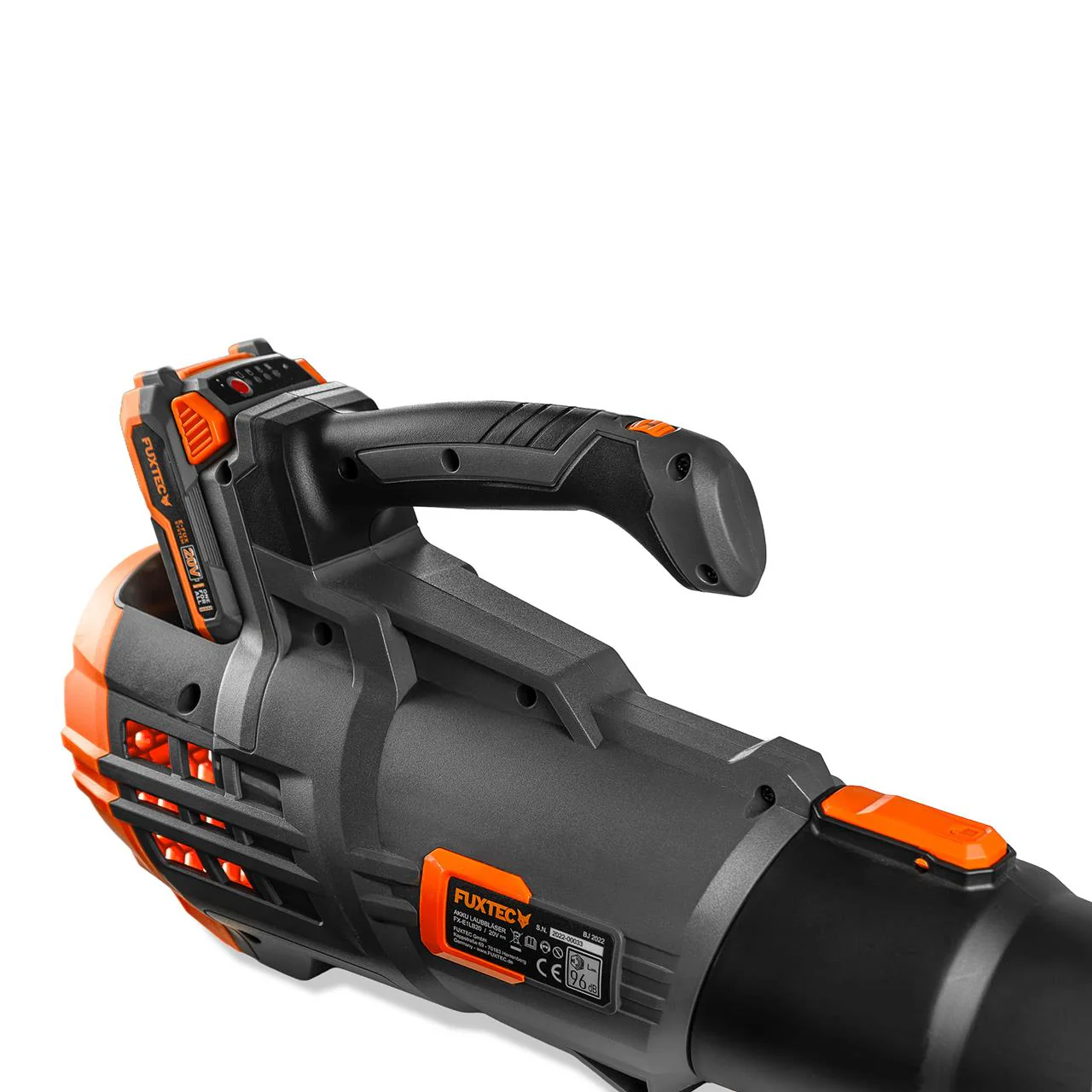 B-WARE FUXTEC 20V Batería Soplador de Hojas FX-E1LB20 SET 1 con 1 x Batería 4Ah, 1 x Cargador 2,4A - Image 12