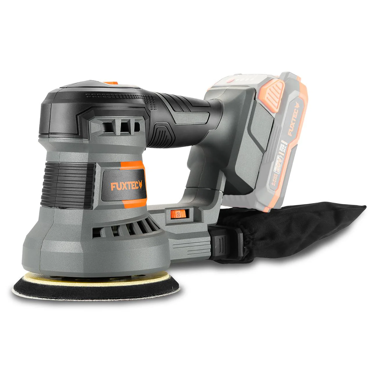 B-WARE FUXTEC 20V FX-E1RS20: Lijadora orbital rotativa sin cable (sin batería ni cargador)