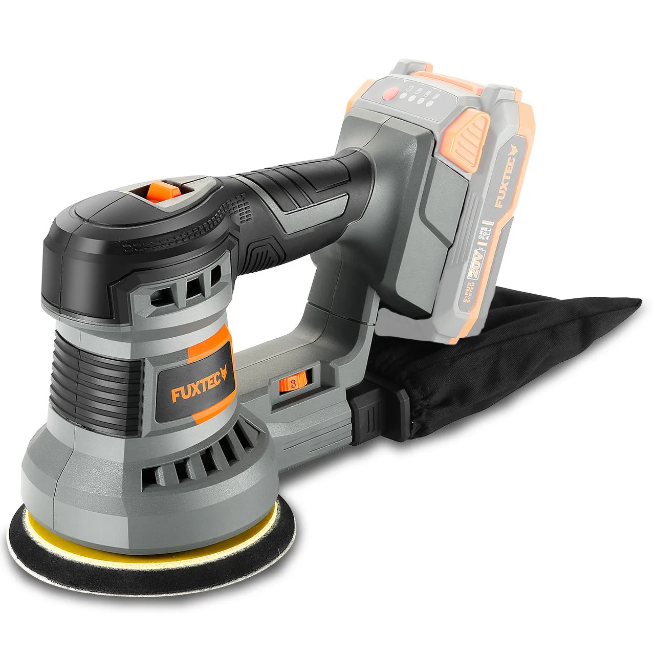 B-WARE FUXTEC 20V FX-E1RS20: Lijadora orbital rotativa sin cable (sin batería ni cargador) - Image 2