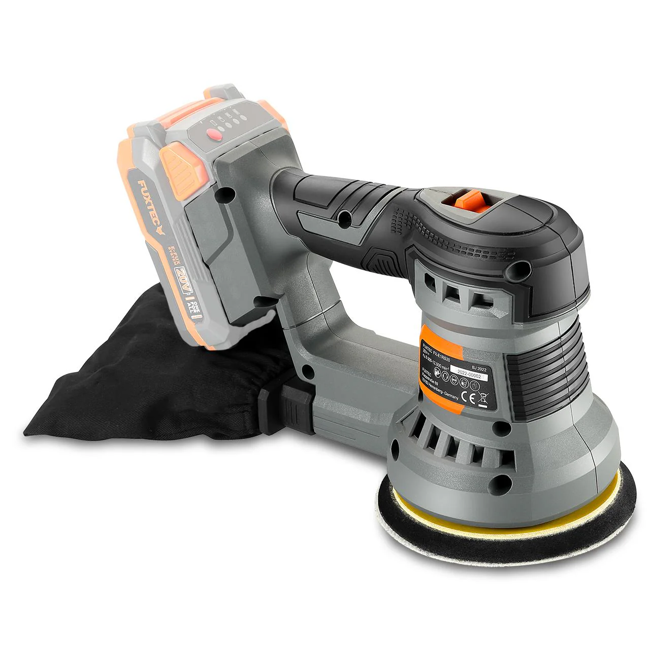 B-WARE FUXTEC 20V FX-E1RS20: Lijadora orbital rotativa sin cable (sin batería ni cargador) - Image 3