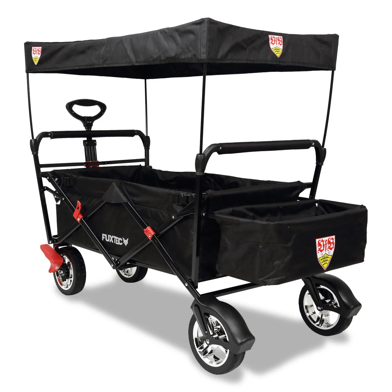 B-WARE FUXTEC handcart FX-CT500 edición VfB Stuttgart con techo solar