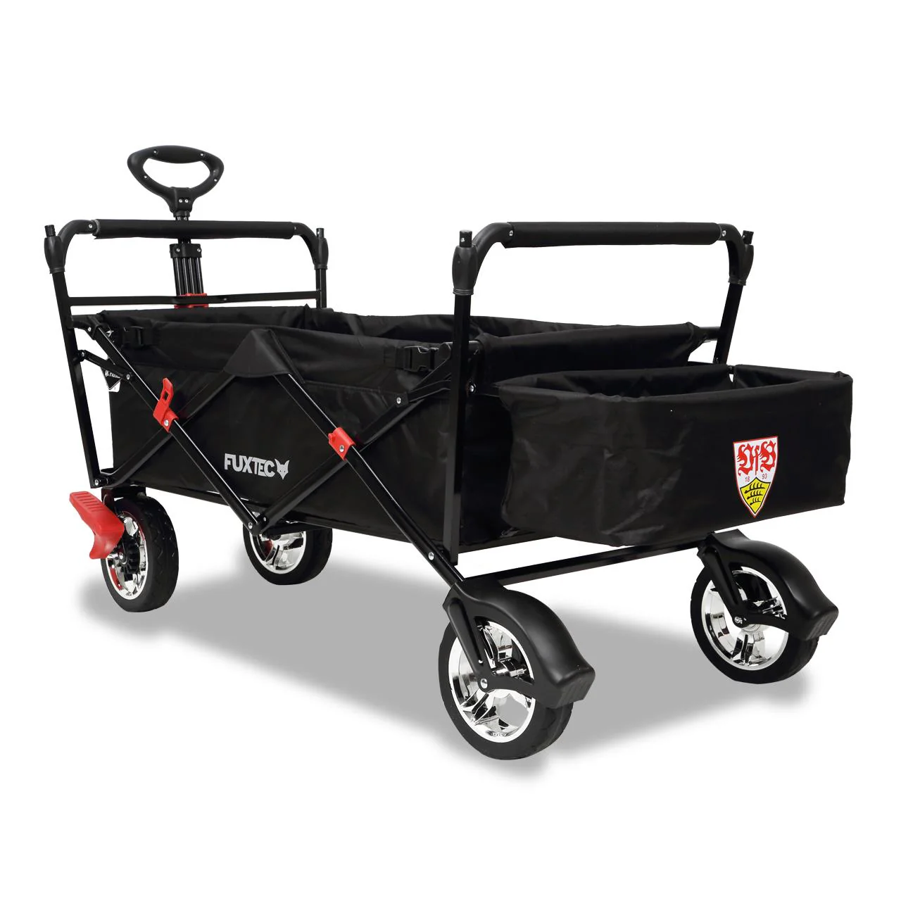 B-WARE FUXTEC handcart FX-CT500 edición VfB Stuttgart con techo solar - Image 5