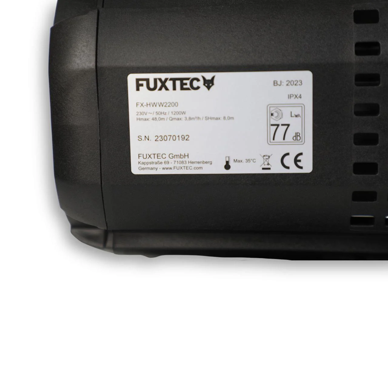 B-WARE FUXTEC Bomba de agua doméstica FX-HWW2200. - Image 10