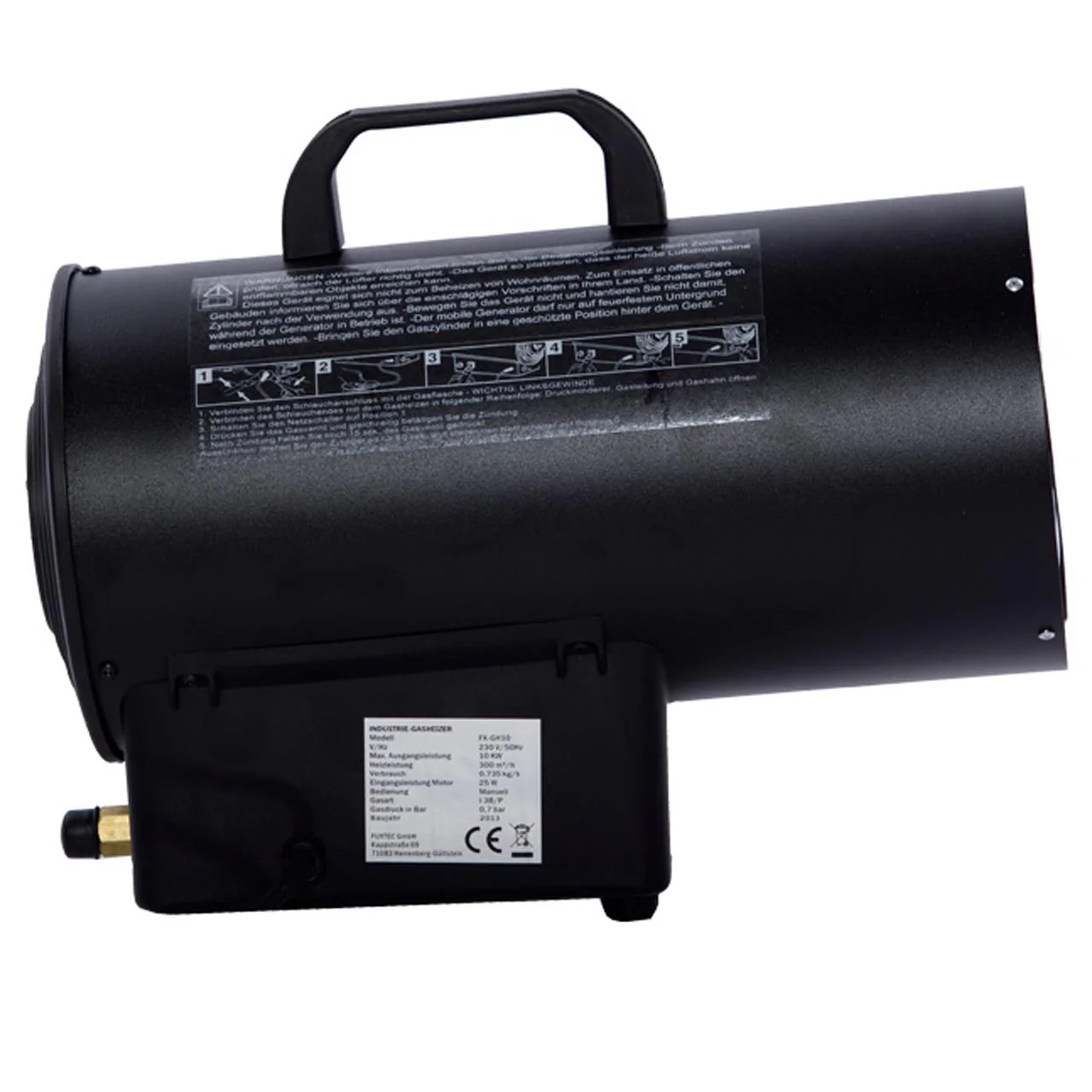 FUXTEC CAÑON DE CALOR CALEFACTOR GAS GH10 - Image 4