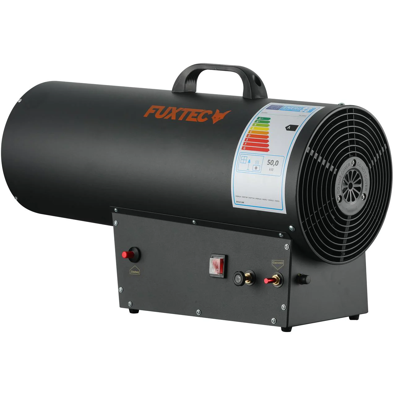 Calentador de gas FUXTEC GH51 con 50 kW de potencia calorífica - Image 3