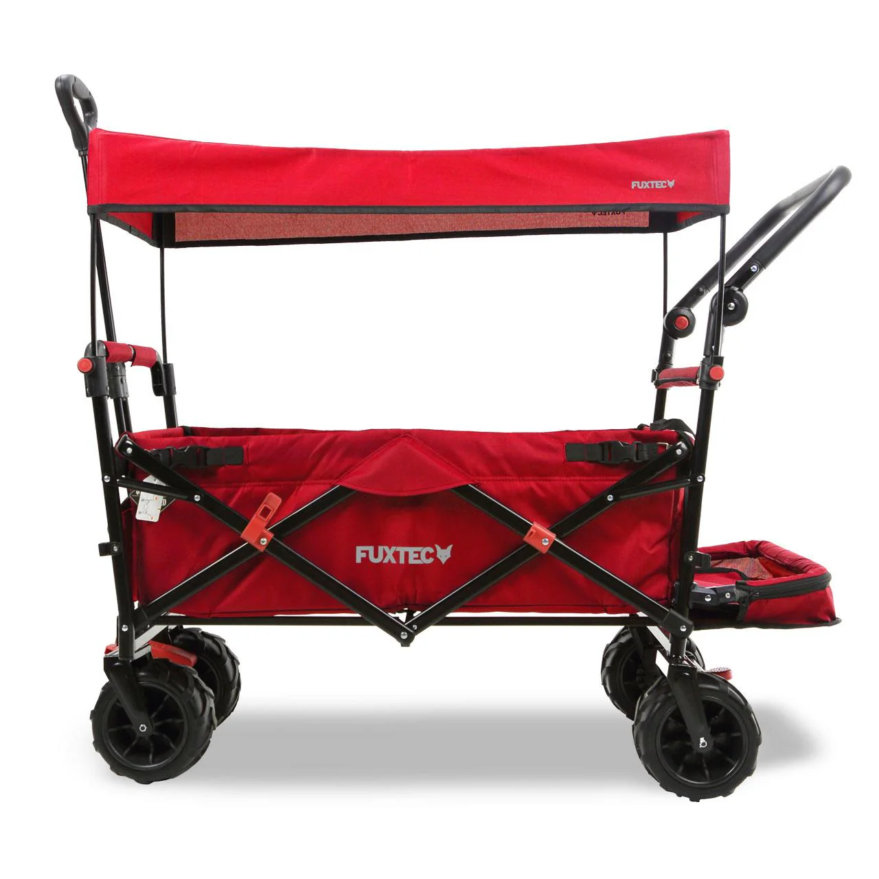 Carrito de playa plegable FX-CTB800 FUXTEC con toldo protector UV, mango empuje y extensión internar cap. de carga 75kg - Grundartikel - Image 15