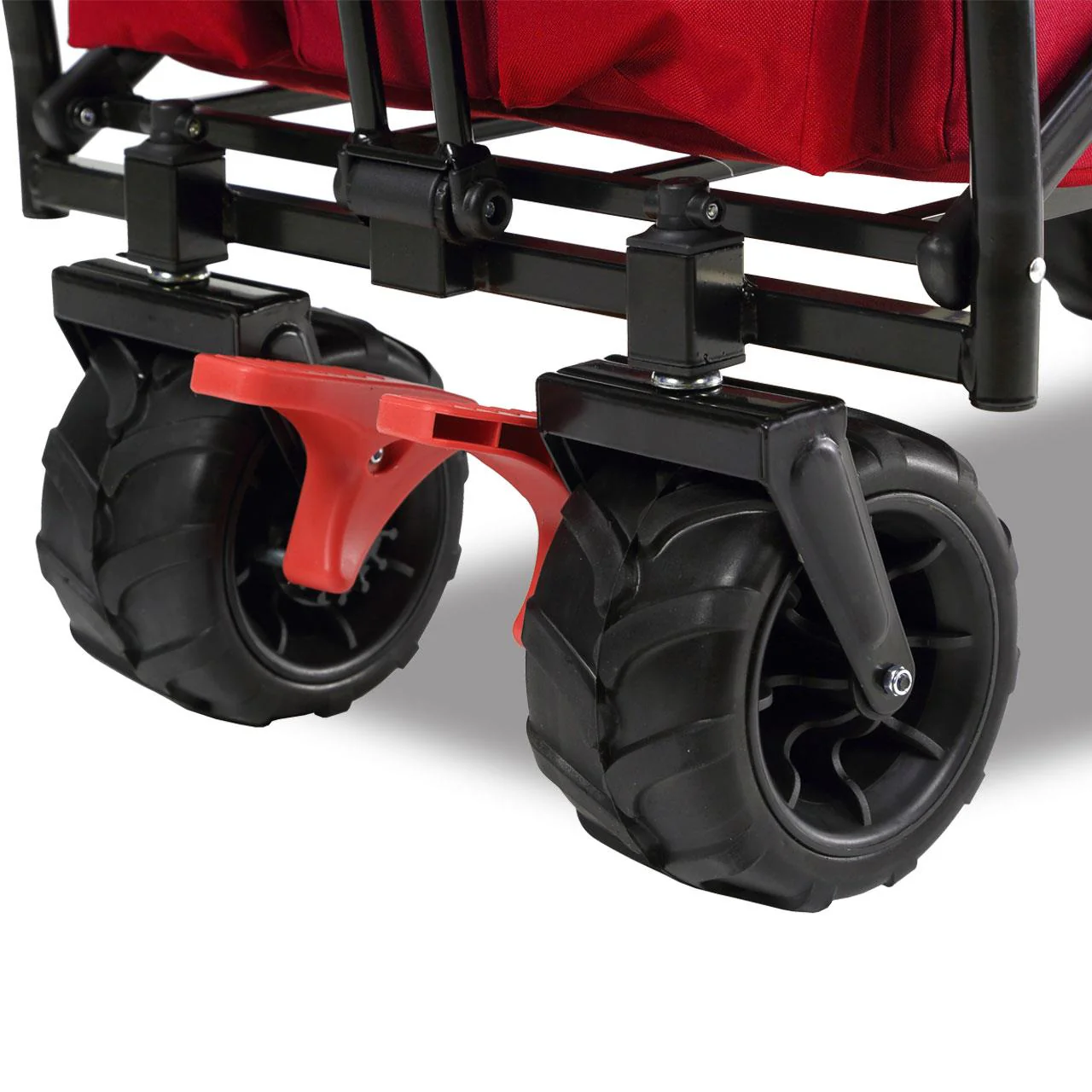 Carrito de playa plegable FX-CTB800 FUXTEC con toldo protector UV, mango empuje y extensión internar cap. de carga 75kg - Grundartikel - Image 23
