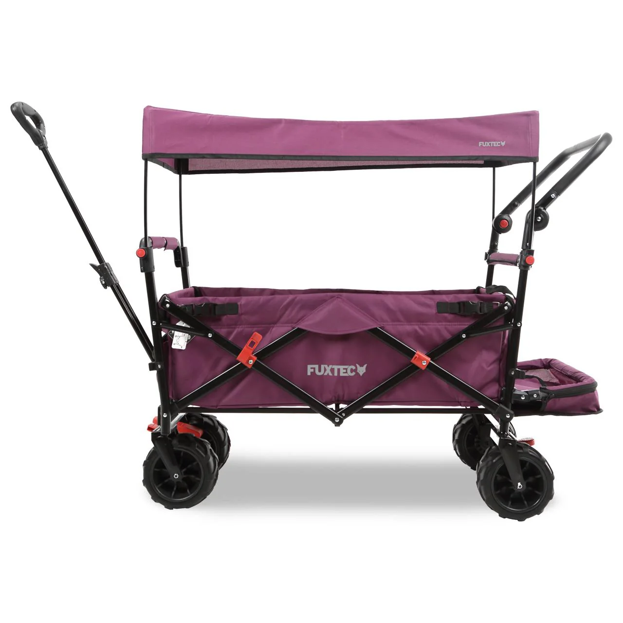 Carrito de playa plegable FX-CTB800 FUXTEC con toldo protector UV, mango empuje y extensión internar cap. de carga 75kg - Grundartikel - Image 25