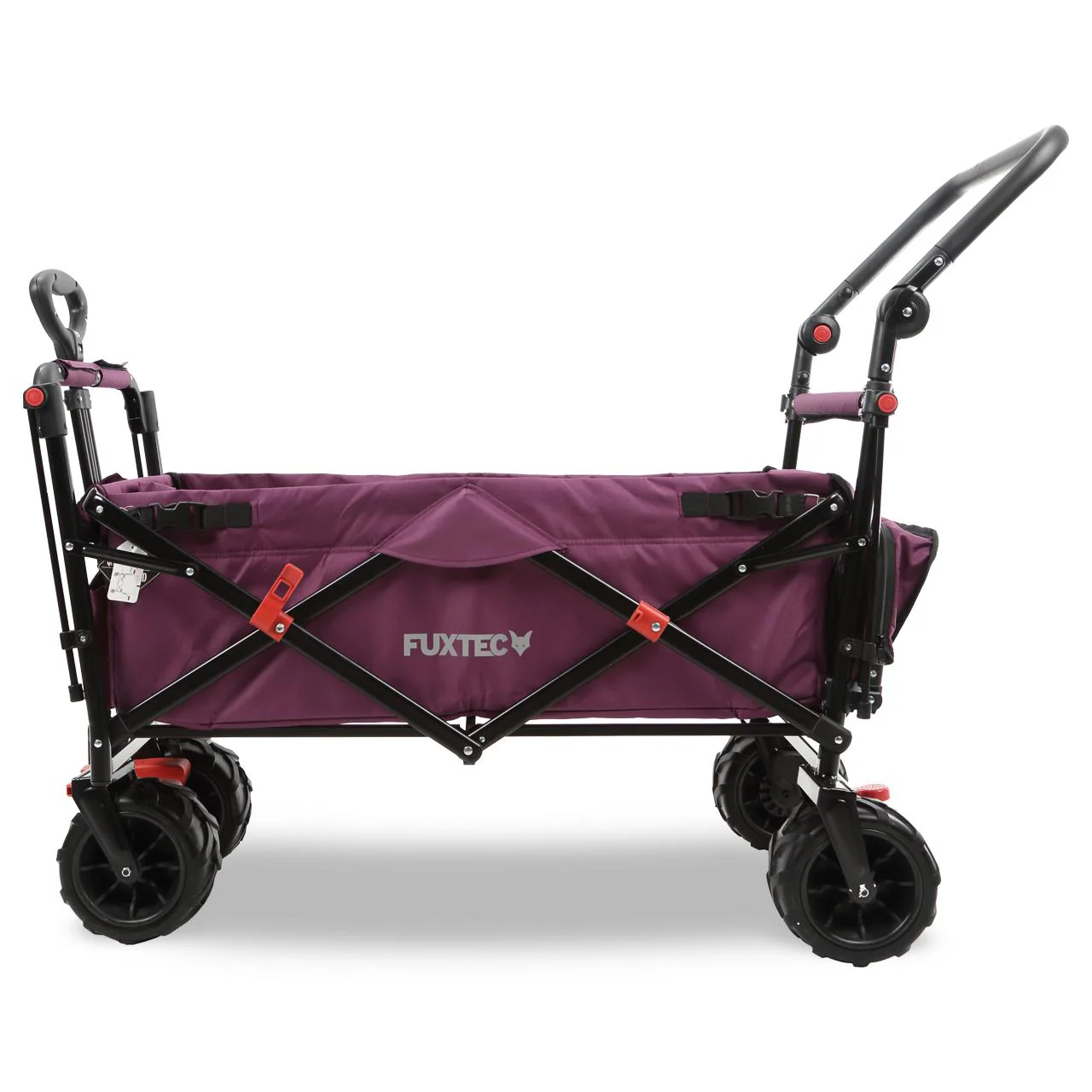 Carrito de playa plegable FX-CTB800 FUXTEC con toldo protector UV, mango empuje y extensión internar cap. de carga 75kg - Grundartikel - Image 26