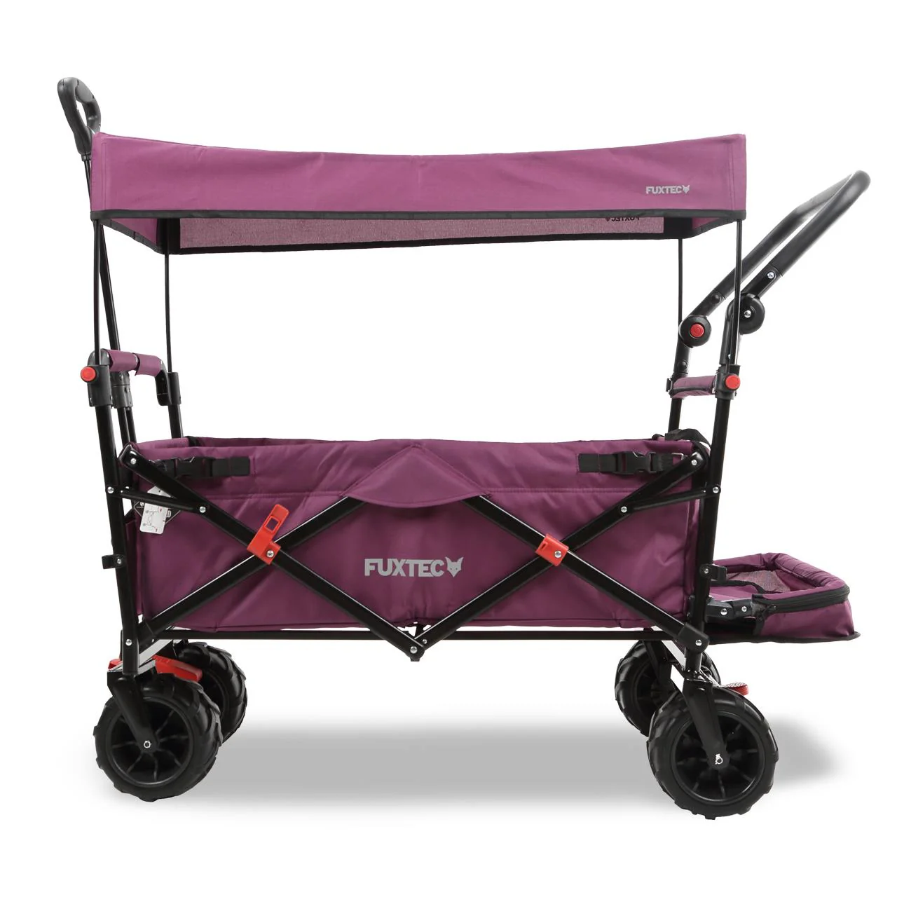 Carrito de playa plegable FX-CTB800 FUXTEC con toldo protector UV, mango empuje y extensión internar cap. de carga 75kg - Grundartikel - Image 27