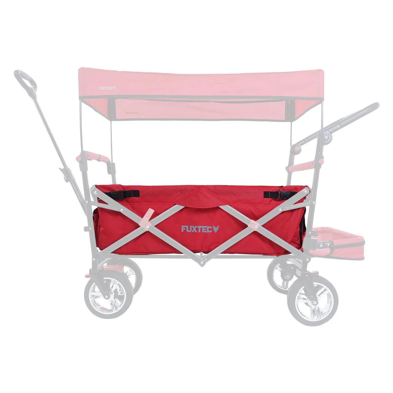 Funda de tela para el asiento del carrito CT-800 en rojo