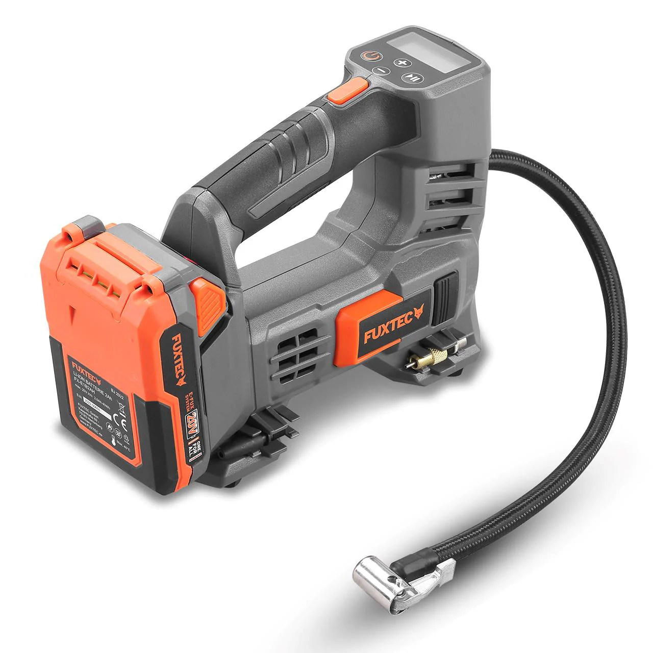 FUXTEC 20V Batería Compresor FX-E1CI20 SET con 1 x Batería 2Ah, 1 x Cargador 1A - Image 2