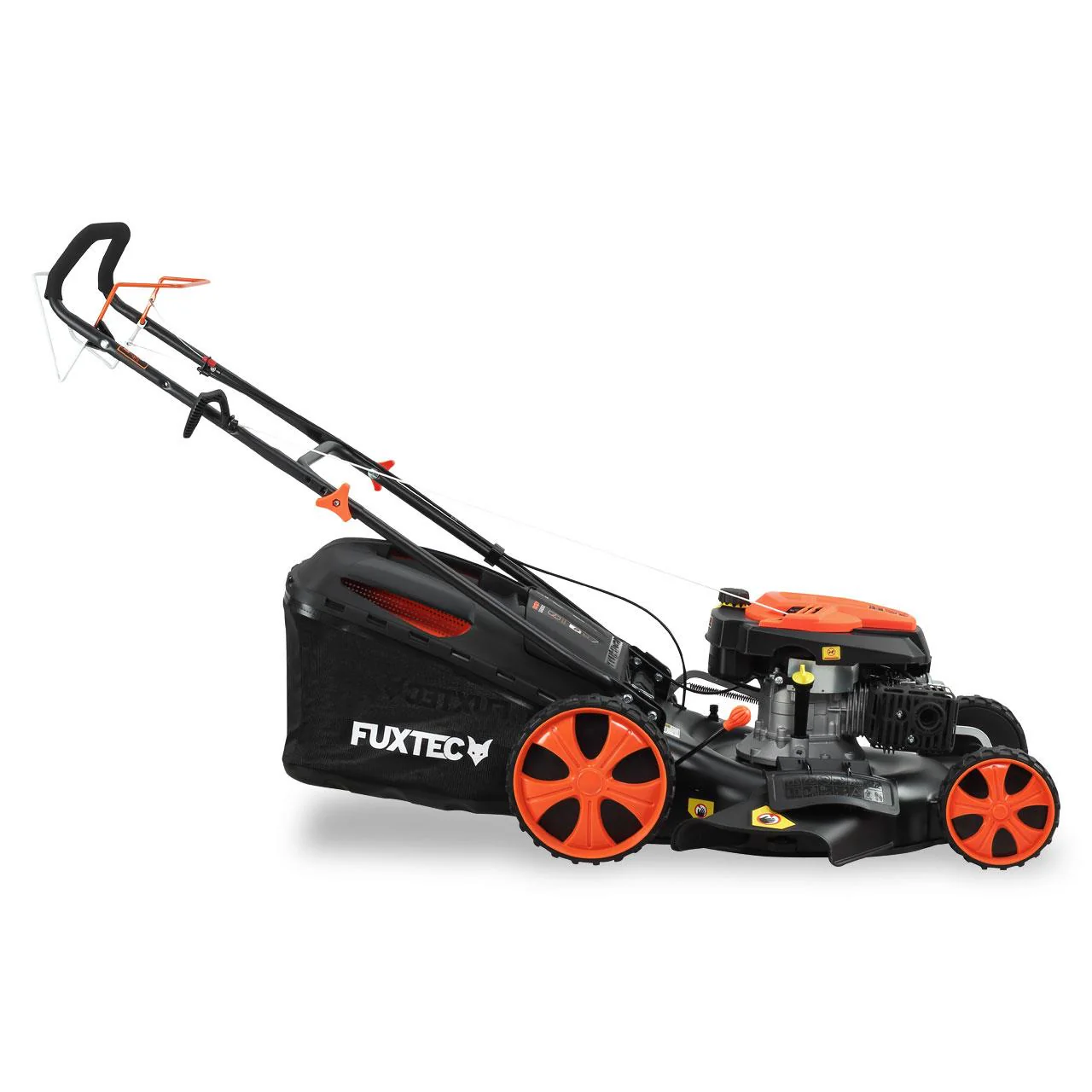 Cortacésped a gasolina FUXTEC RM5396 autopropulsado, motor de 4 tiempos de 196 cc, ancho de corte de 53 cm, función de mulching - Image 4