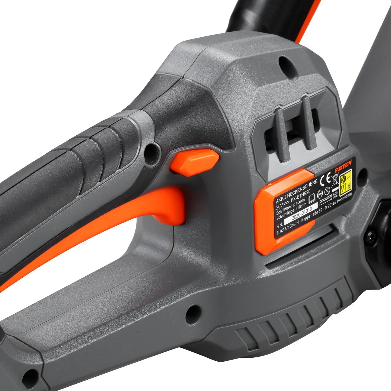 Cortasetos a batería FUXTEC 20V FX-E1HS20 sin batería, sin cargador - Image 8