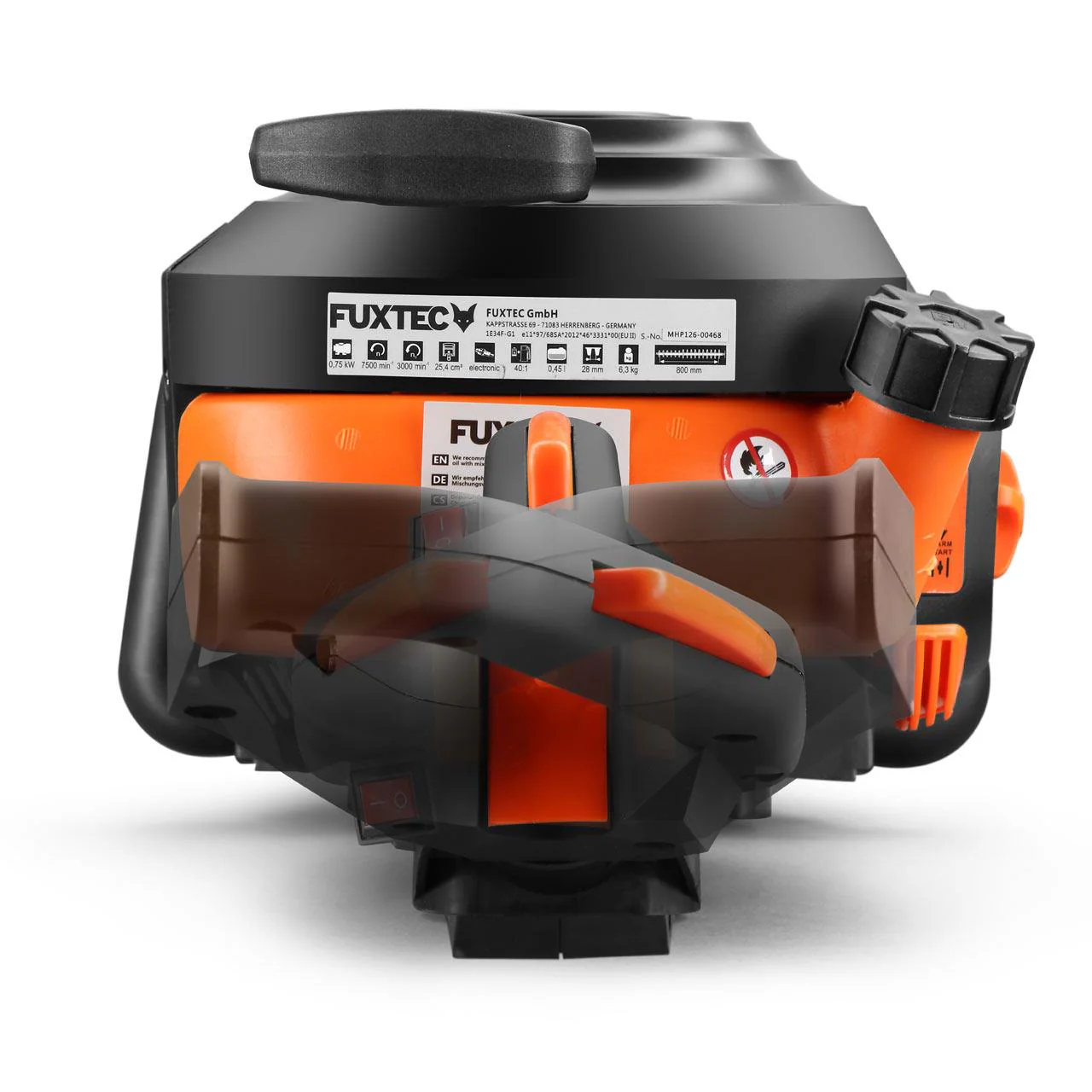Cortasetos profesional de gasolina FUXTEC FX-MHP126 - Longitud de corte 800 mm - XXL, Motor de 2 tiempos, 25,4cc - Image 7