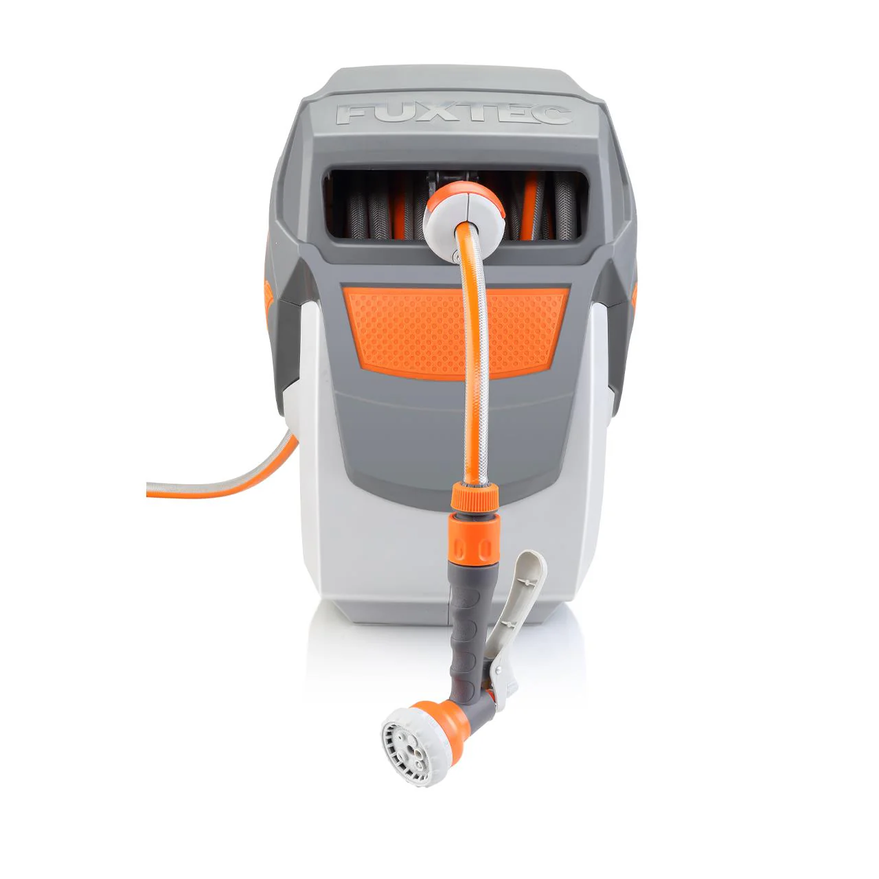Carrete automático de manguera para pared FUXTEC FX-WSA30 de 30 m con "EASY FIX" para facilitar el riego. - Image 5