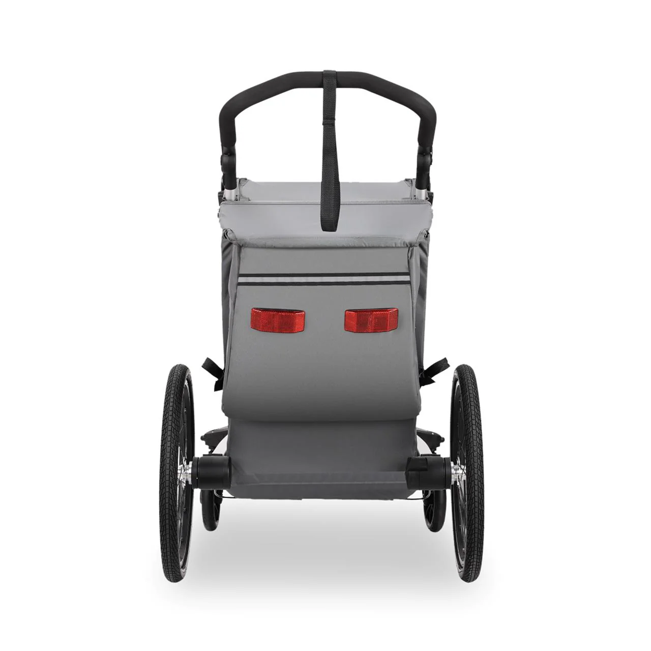 Remolque para bicicleta FUXTEC FX-FA1S gris con rueda jogger - Image 4