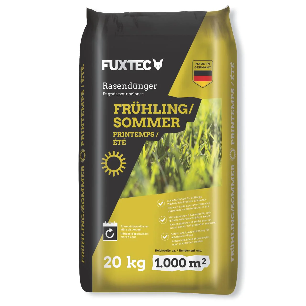 Abono para césped FUXTEC primavera/verano FX-RDFS 20 kg para 1000 m2