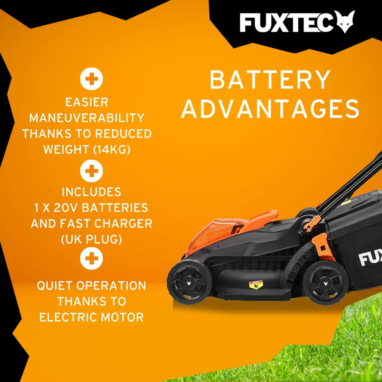 FUXTEC Cortacésped inalámbrico FX-LM2030SET-UK - Image 4