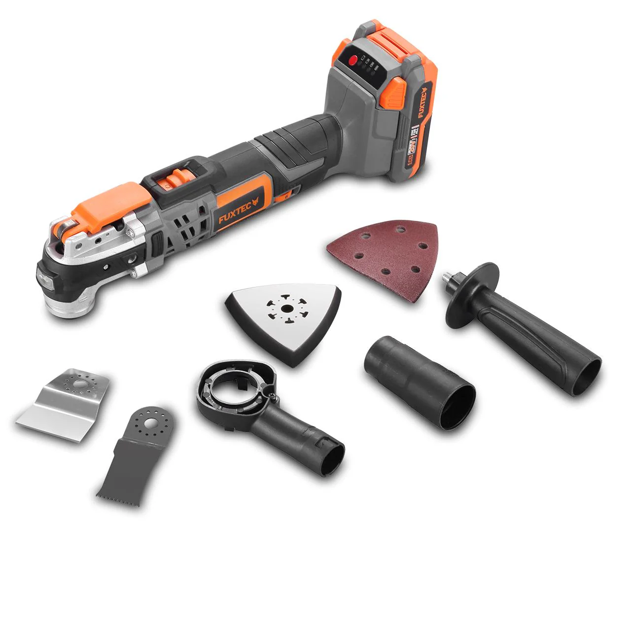 FUXTEC 20V Batería Herramienta Multifuncional FX-E1MT20 SET con 1 x Batería 2Ah, 1 x Cargador 1A - Image 2