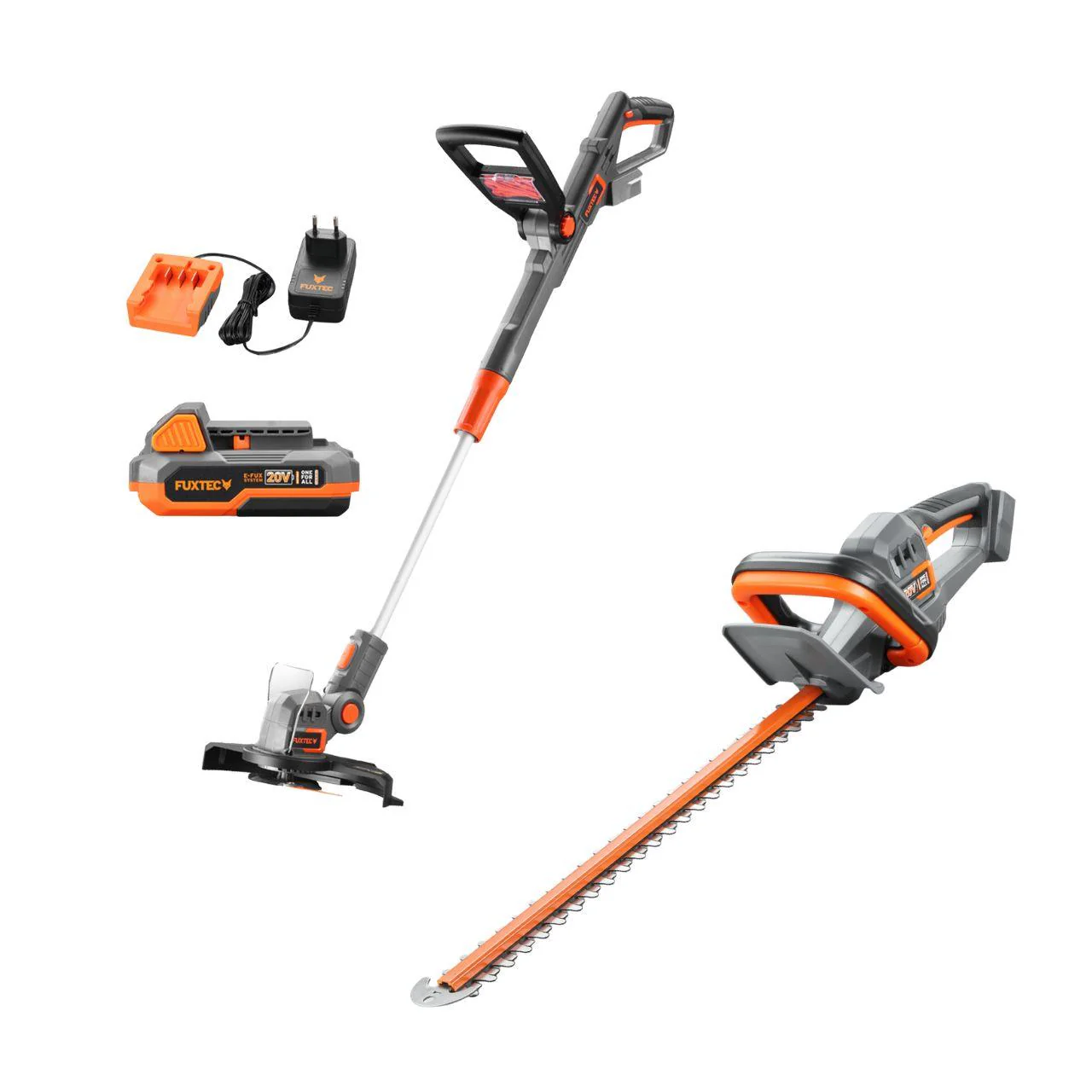FUXTEC Juego de jardinería de 20 V FX-20VSET5