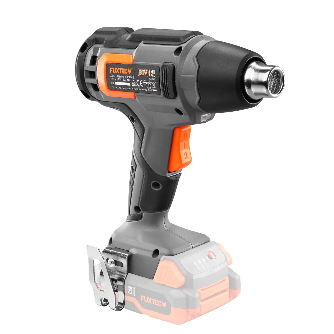 FUXTEC 20V Pistola de Calor a Batería FX-E1HLP20 sin batería, sin cargador - Image 7