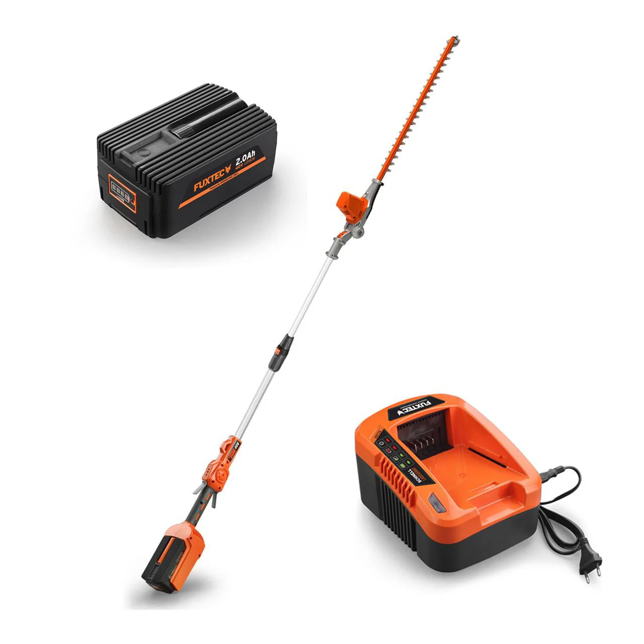 B-WARE Cortasetos telescópico a batería FUXTEC FX-E920D 40V
