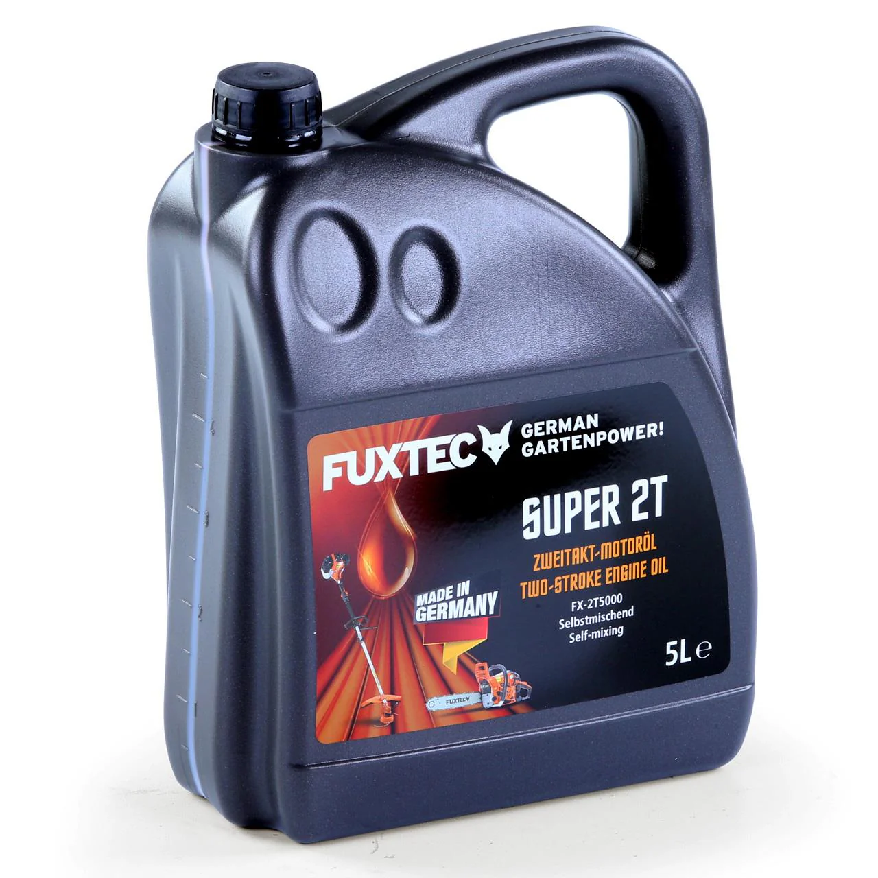 B-WARE Aceite FUXTEC FX-2T5000 de 2 tiempos 5 litros automix - Made in Germany