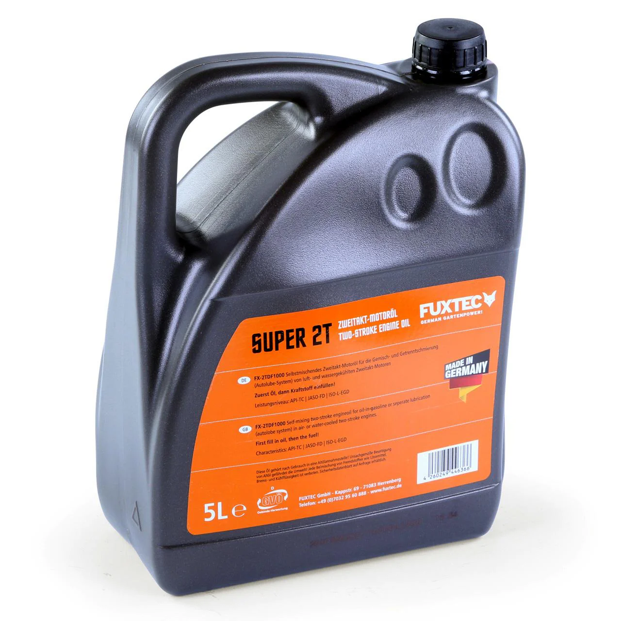 B-WARE Aceite FUXTEC FX-2T5000 de 2 tiempos 5 litros automix - Made in Germany - Image 2