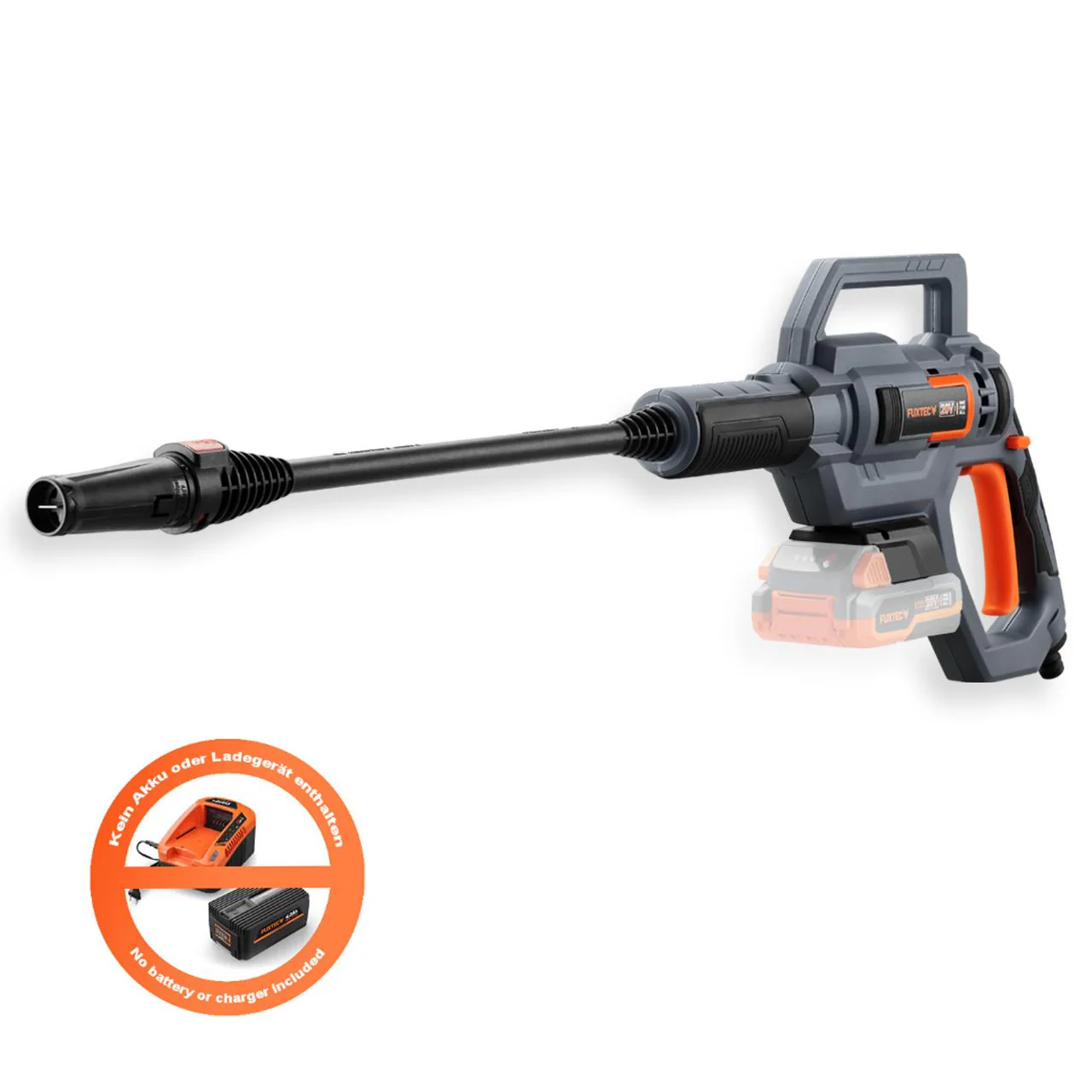B-WARE Hidrolimpiadora portátil FUXTEC 20V a batería 25 Bar FX-E1HDR20 (Batería y cargador no incluidos)