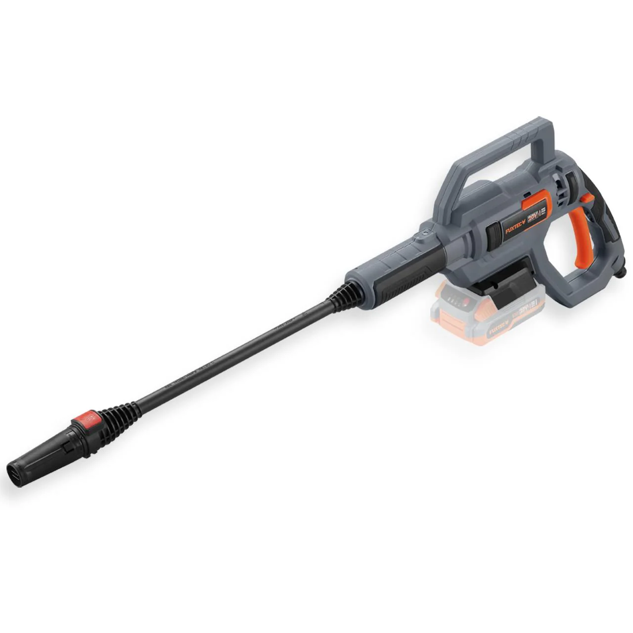 B-WARE Hidrolimpiadora portátil FUXTEC 20V a batería 25 Bar FX-E1HDR20 (Batería y cargador no incluidos) - Image 3