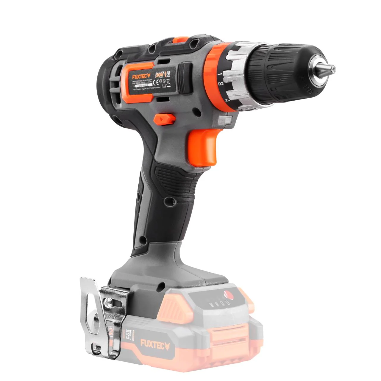 B-WARE FUXTEC 20V Taladro de Impacto a Batería FX-E1SBS20 SET con 2 x Batería 2Ah, 1 x Cargador 1A - Image 5