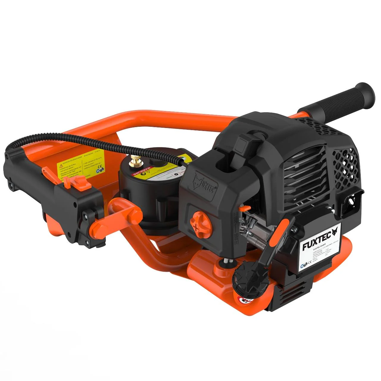 B-WARE FUXTEC  FX-EB152 Taladro de Tierra Ahoyador, 3CV, 52CC - con 3 Brocas de 100/150/200mm - Image 10