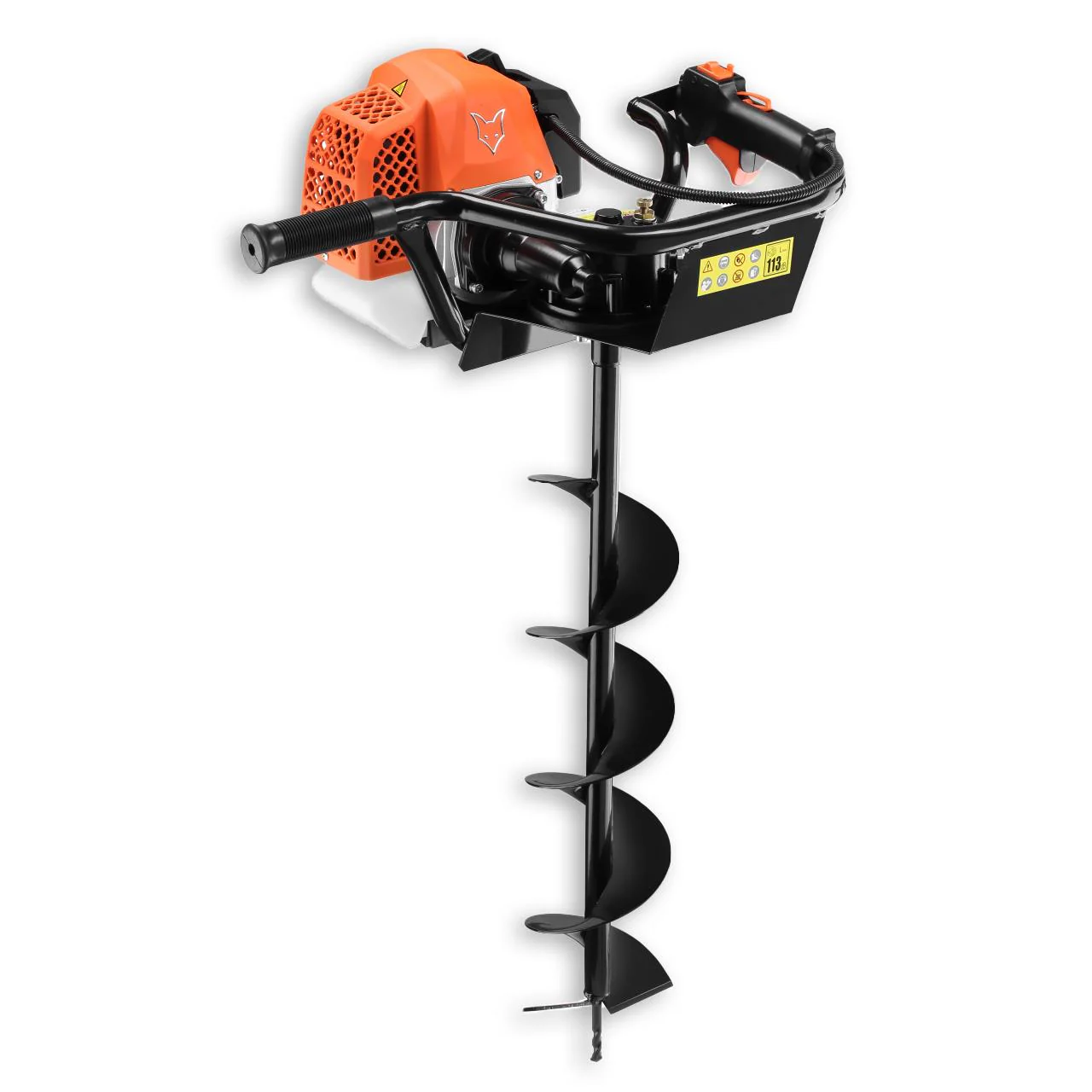 B-WARE FUXTEC Taladro de Tierra Ahoyador Gasolina, Motor de 2 Tiempos FX-EB162 – 3,5CV, 62CC - con 3 Brocas de 100/150/200mm - Image 2