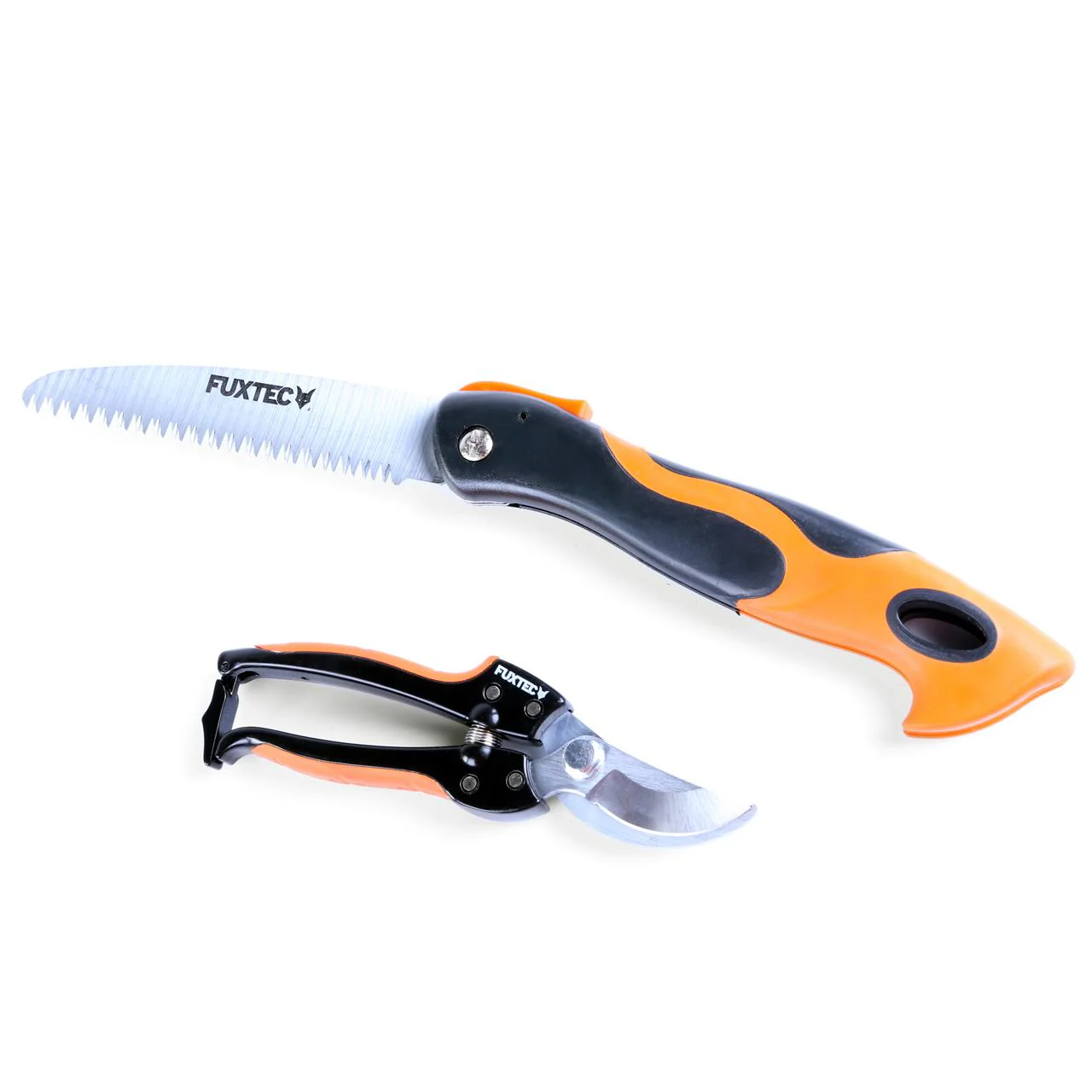 B-WARE Juego de 2 tijeras de podar FUXTEC - tijeras de podar y sierra plegable - Image 5