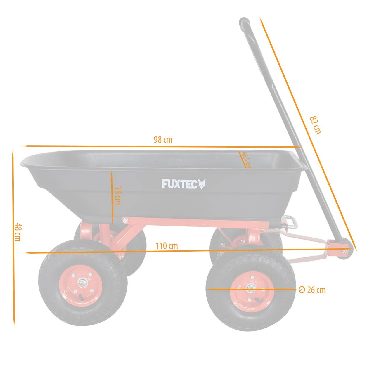 B-WARE FUXTEC Volquete FX-KW2175 - Image 3