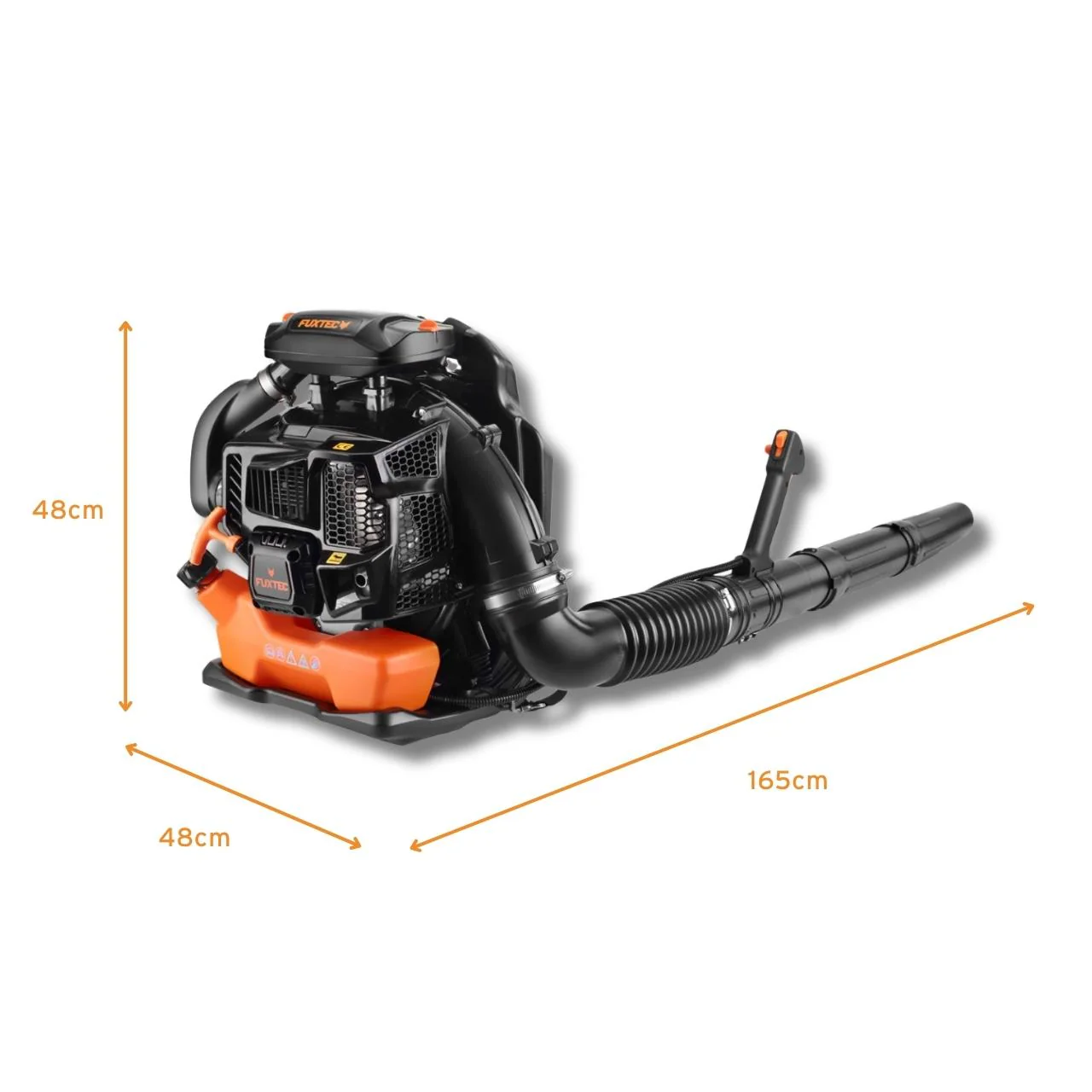 B-WARE Soplador de hojas de gasolina FUXTEC FX-LBP165T portátil trasero - Image 8
