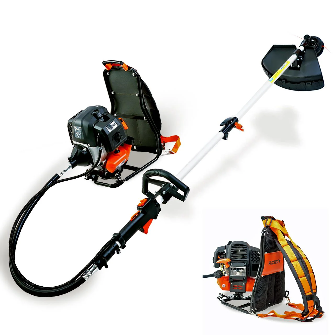 B-WARE FUXTEC Desbrozadora Gasolina FX-MS152T - con 52 CC, Multiherramienta 2 en 1, ponible como Mochila